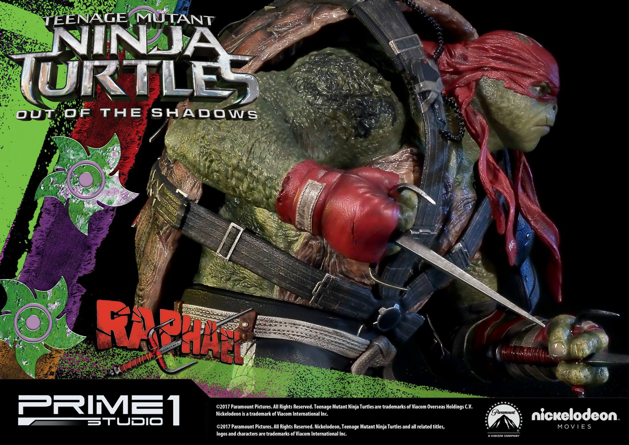 Teenage Mutant Ninja Turtles: Out of the Shadows - Raphael - Premium Masterline  (PMTMNT-03) - 1/4 (Prime 1 Studio) photo 6