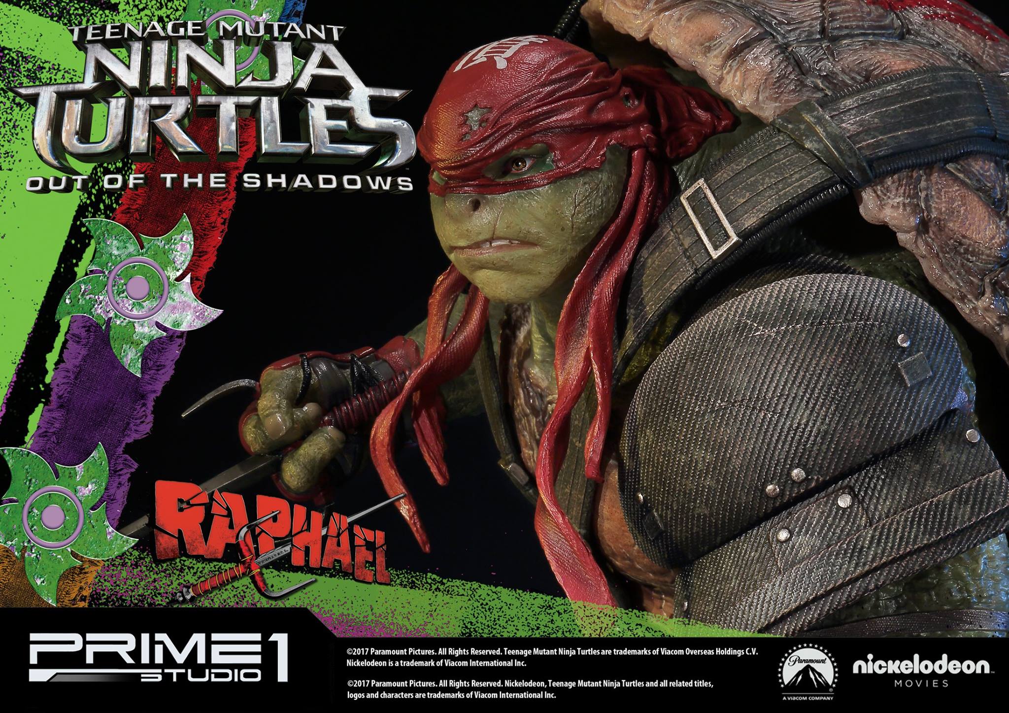 Teenage Mutant Ninja Turtles: Out of the Shadows - Raphael - Premium Masterline  (PMTMNT-03) - 1/4 (Prime 1 Studio) photo 10