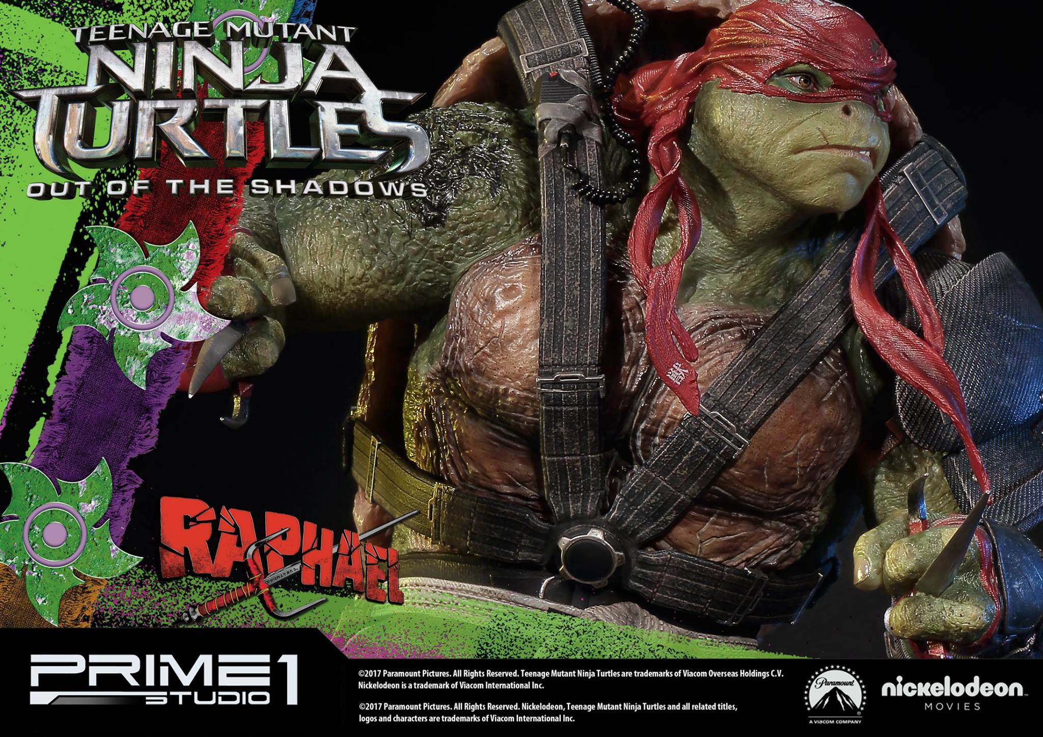 Teenage Mutant Ninja Turtles: Out of the Shadows - Raphael - Premium Masterline  (PMTMNT-03) - 1/4 (Prime 1 Studio) photo 12
