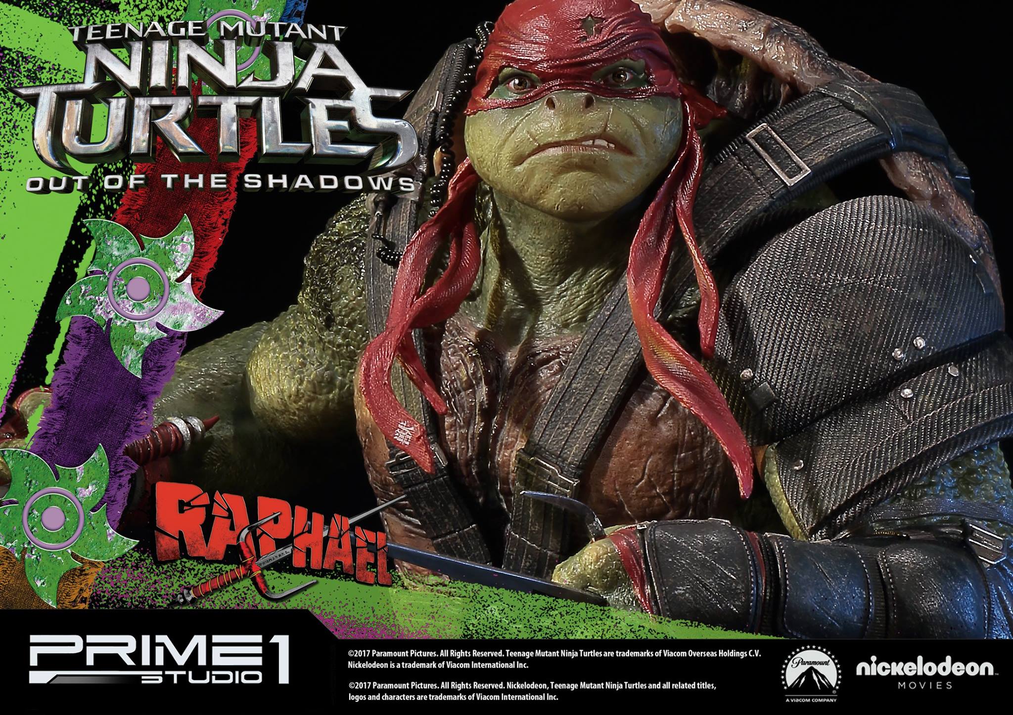 Teenage Mutant Ninja Turtles: Out of the Shadows - Raphael - Premium Masterline  (PMTMNT-03) - 1/4 (Prime 1 Studio) photo 13