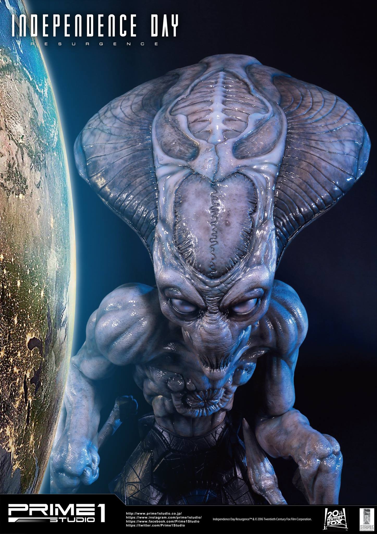 Independence Day: Resurgence - Alien - Bust - Life-Size Bust  (LSIDR-01) - 1/1 (Prime 1 Studio)