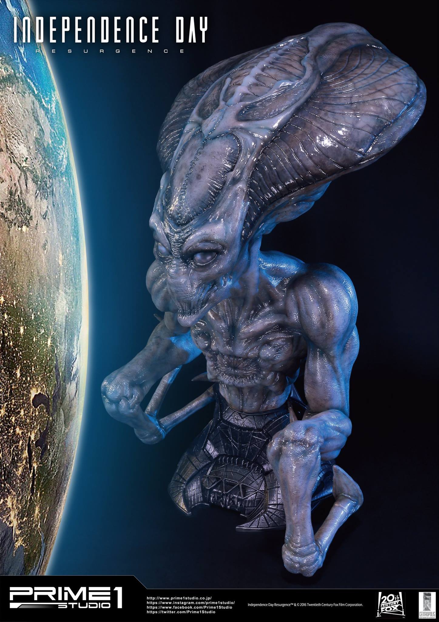 Independence Day: Resurgence - Alien - Bust - Life-Size Bust (LSIDR-01) - 1/1 (Prime 1 Studio) photo 2