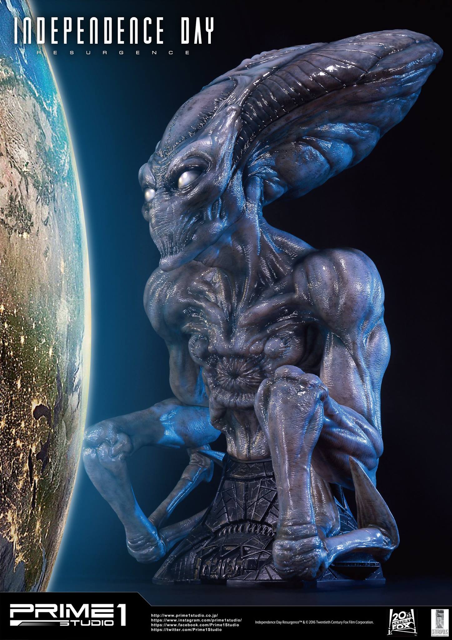 Independence Day: Resurgence - Alien - Bust - Life-Size Bust (LSIDR-01) - 1/1 (Prime 1 Studio) photo 3