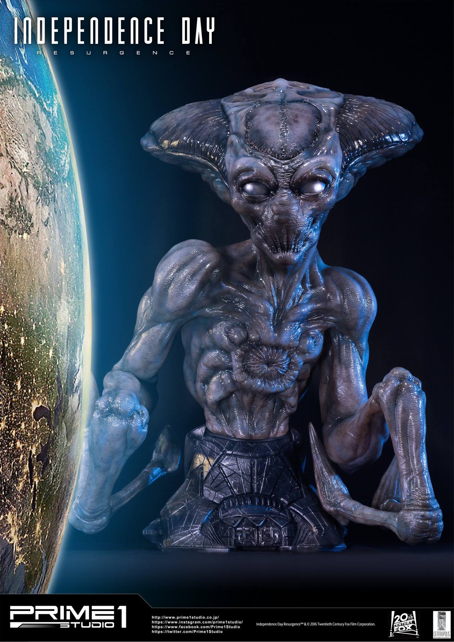 Independence Day: Resurgence - Alien - Bust - Life-Size Bust (LSIDR-01) - 1/1 (Prime 1 Studio) photo 4