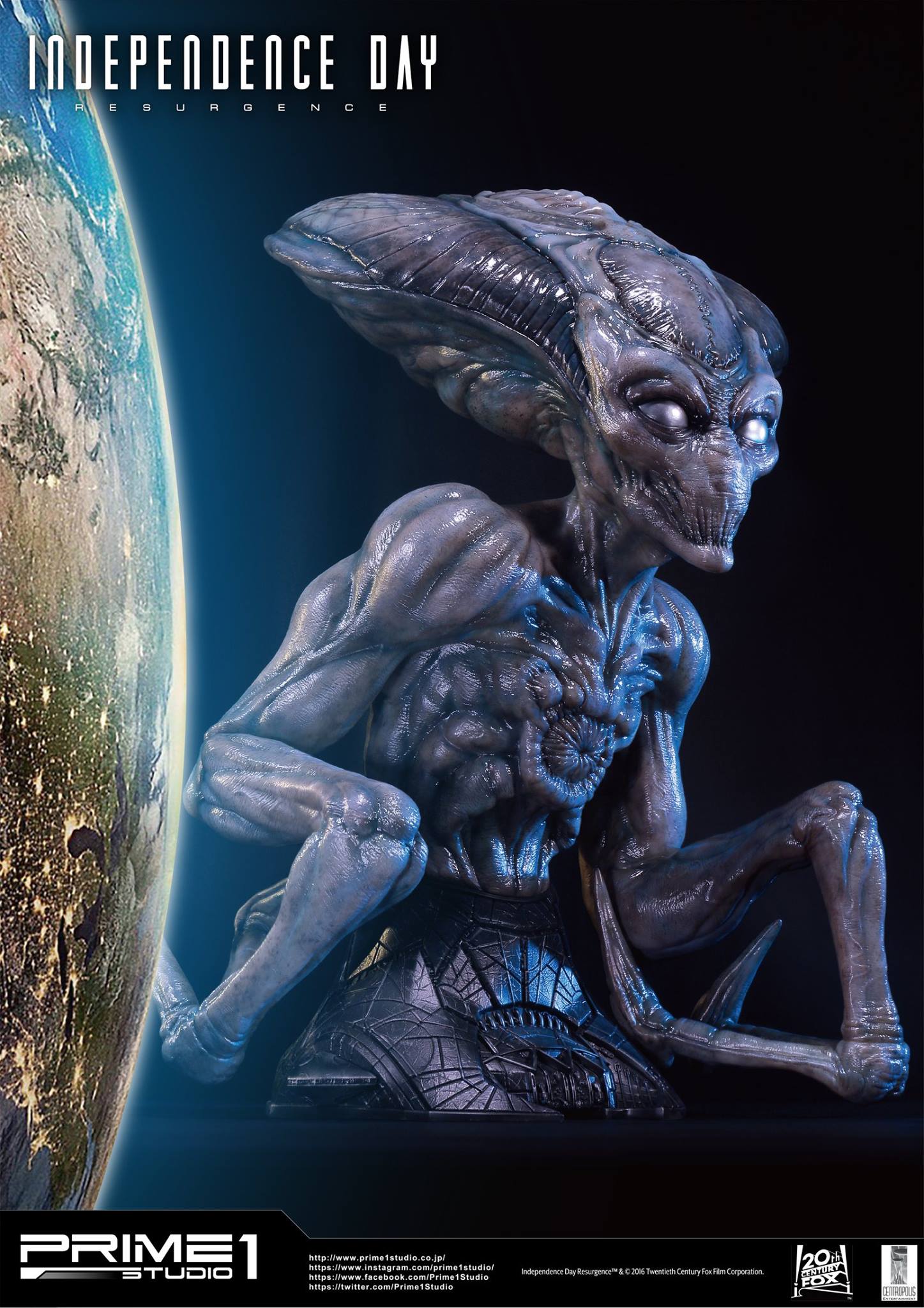 Independence Day: Resurgence - Alien - Bust - Life-Size Bust (LSIDR-01) - 1/1 (Prime 1 Studio) photo 5