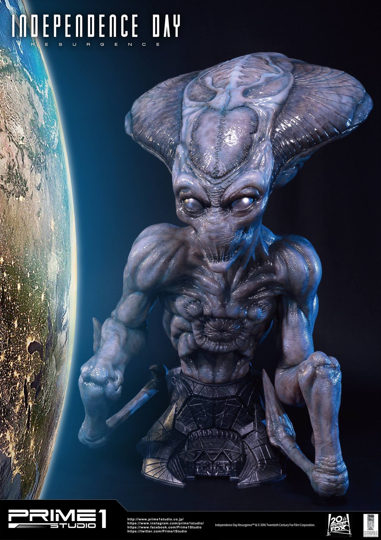Independence Day: Resurgence - Alien - Bust - Life-Size Bust (LSIDR-01) - 1/1 (Prime 1 Studio) photo 6