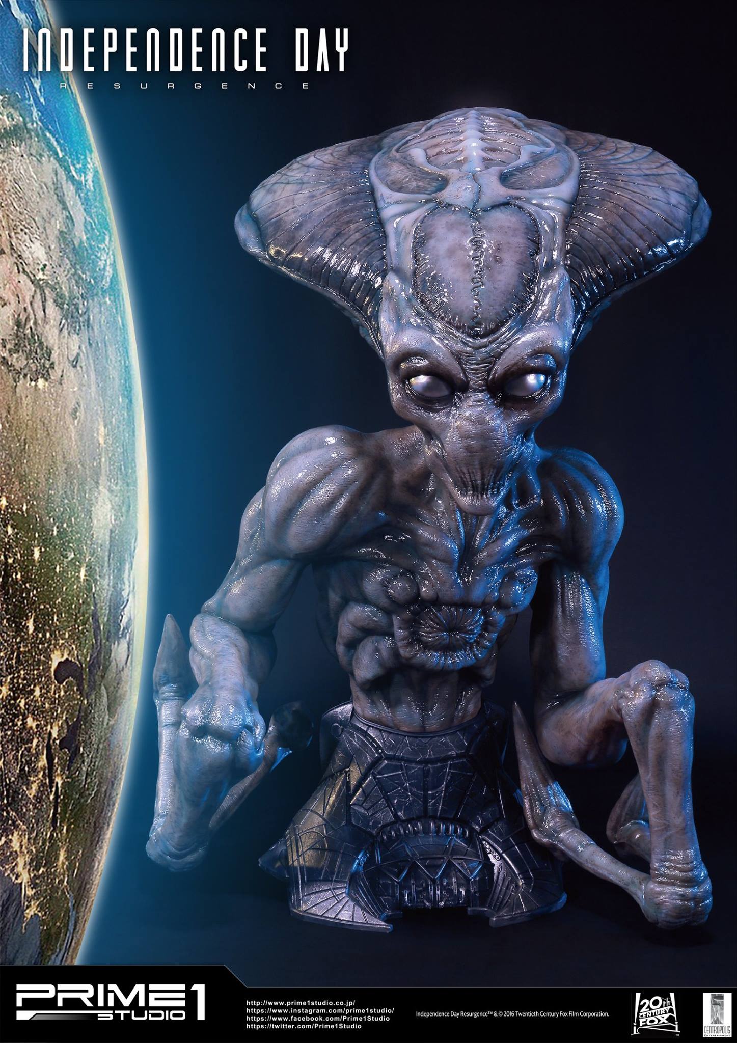 Independence Day: Resurgence - Alien - Bust - Life-Size Bust (LSIDR-01) - 1/1 (Prime 1 Studio) photo 7