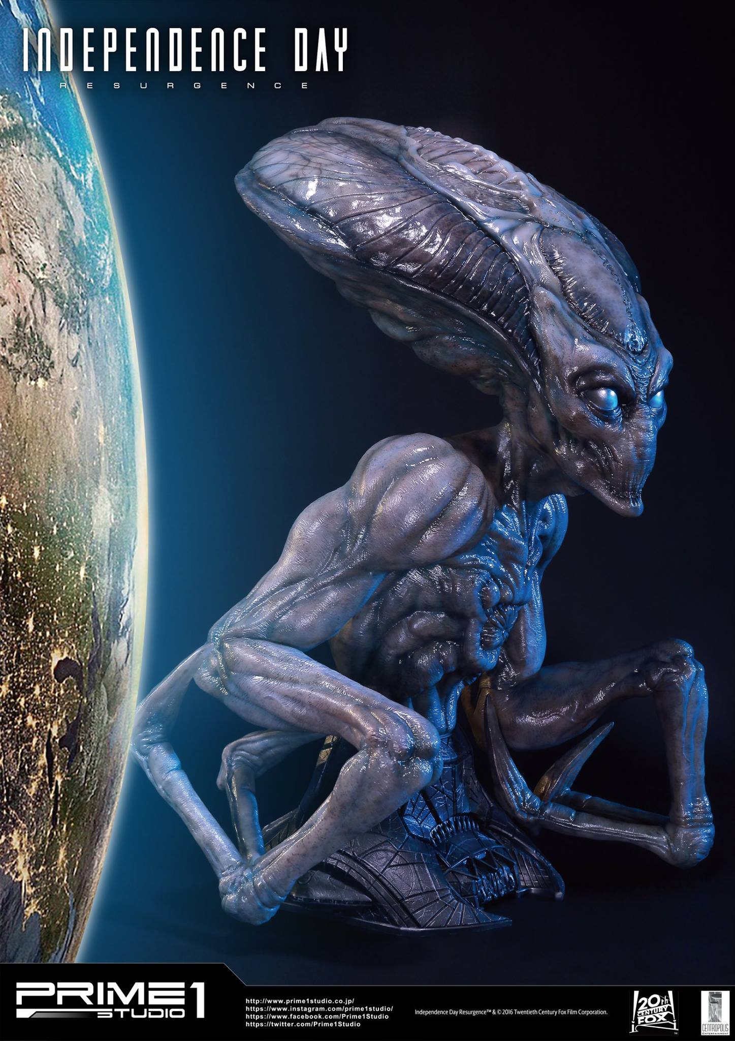 Independence Day: Resurgence - Alien - Bust - Life-Size Bust (LSIDR-01) - 1/1 (Prime 1 Studio) photo 8