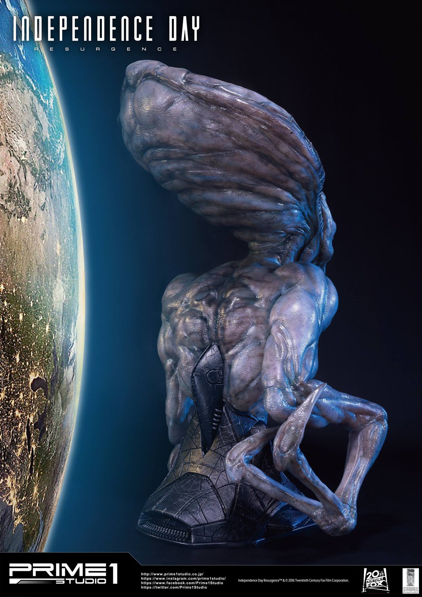 Independence Day: Resurgence - Alien - Bust - Life-Size Bust (LSIDR-01) - 1/1 (Prime 1 Studio) photo 9