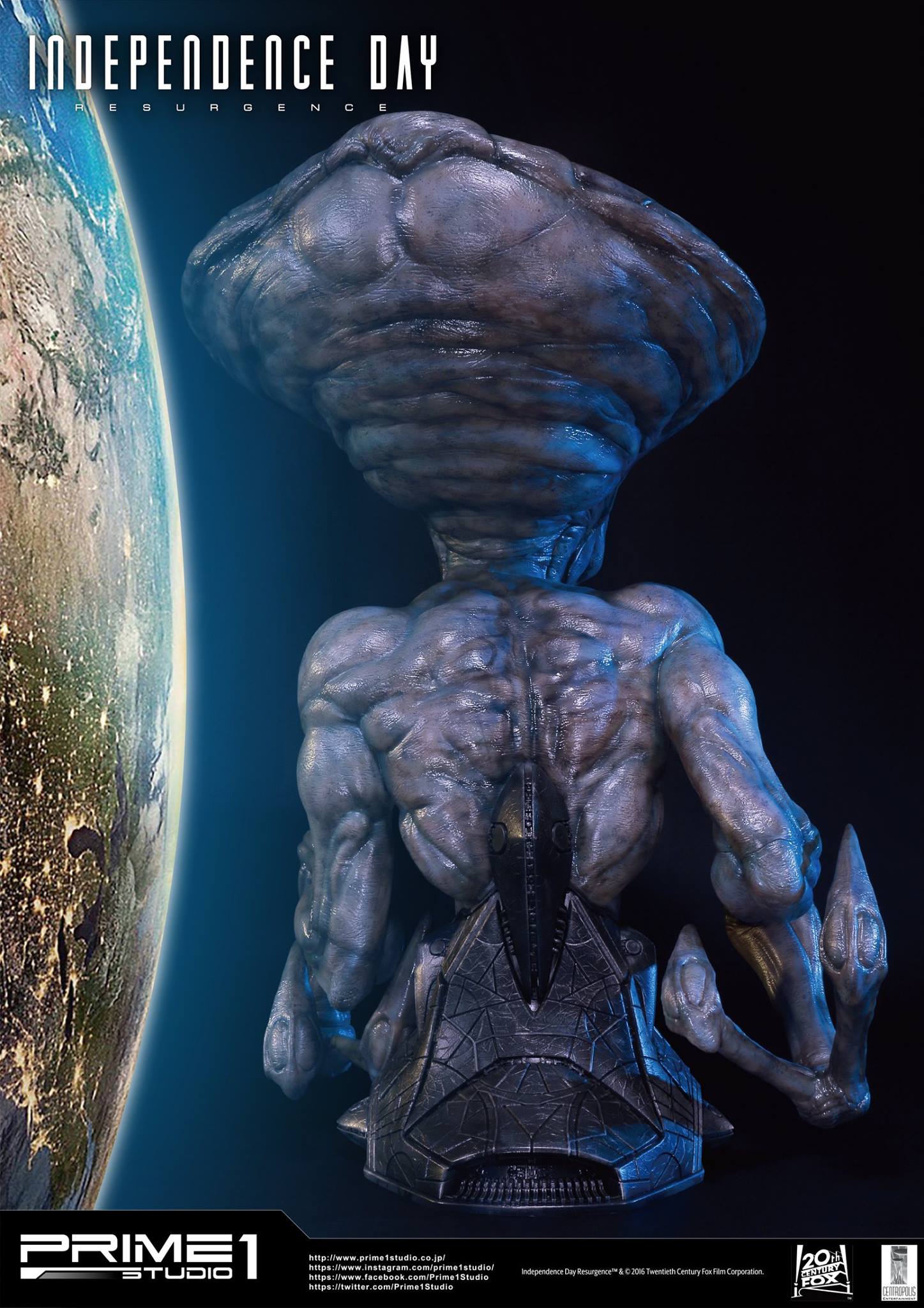 Independence Day: Resurgence - Alien - Bust - Life-Size Bust (LSIDR-01) - 1/1 (Prime 1 Studio) photo 10