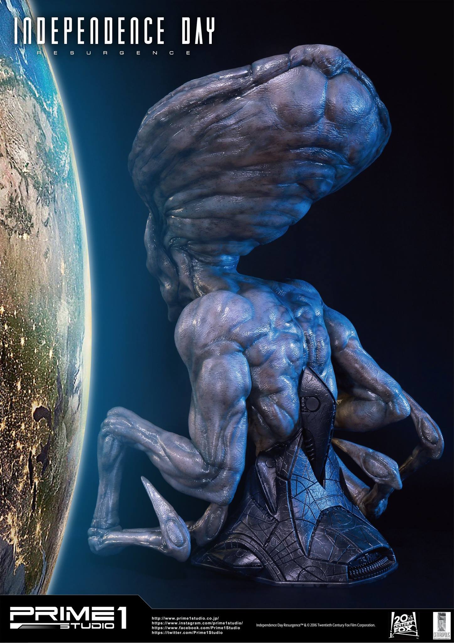Independence Day: Resurgence - Alien - Bust - Life-Size Bust (LSIDR-01) - 1/1 (Prime 1 Studio) photo 11