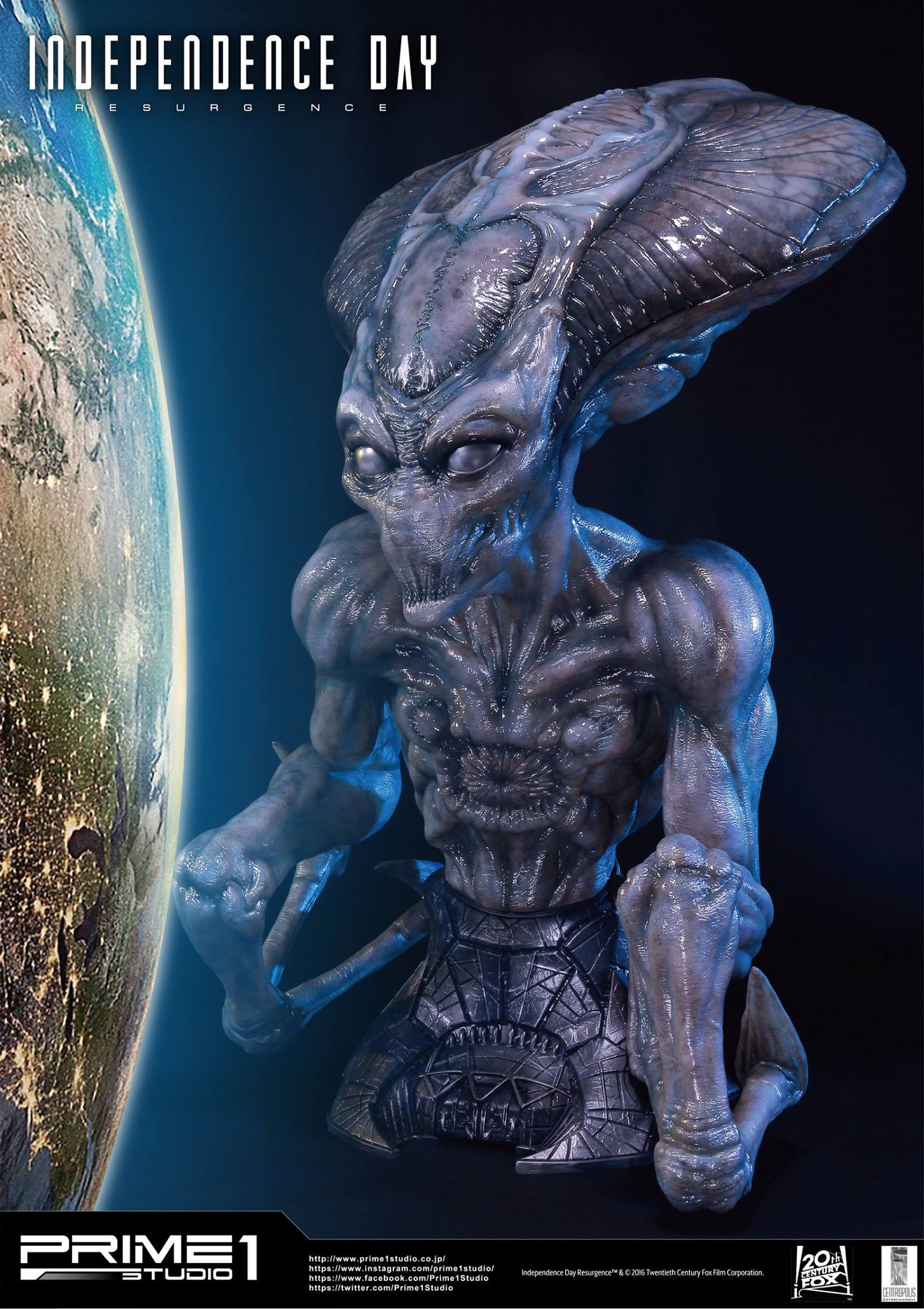 Independence Day: Resurgence - Alien - Bust - Life-Size Bust (LSIDR-01) - 1/1 (Prime 1 Studio) photo 12