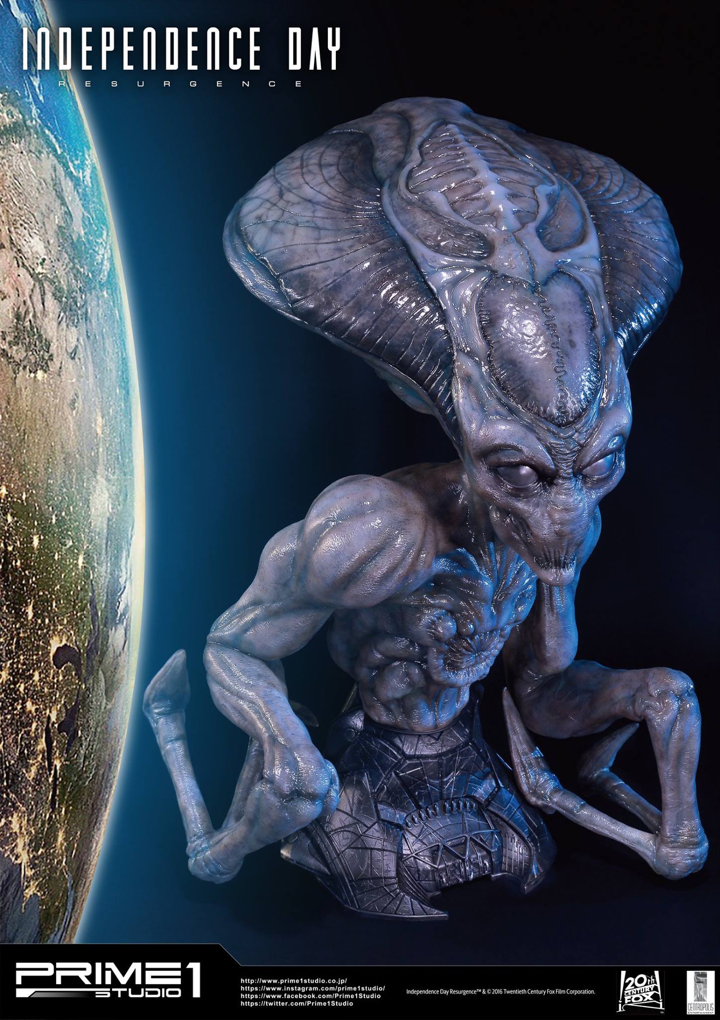Independence Day: Resurgence - Alien - Bust - Life-Size Bust (LSIDR-01) - 1/1 (Prime 1 Studio) photo 13