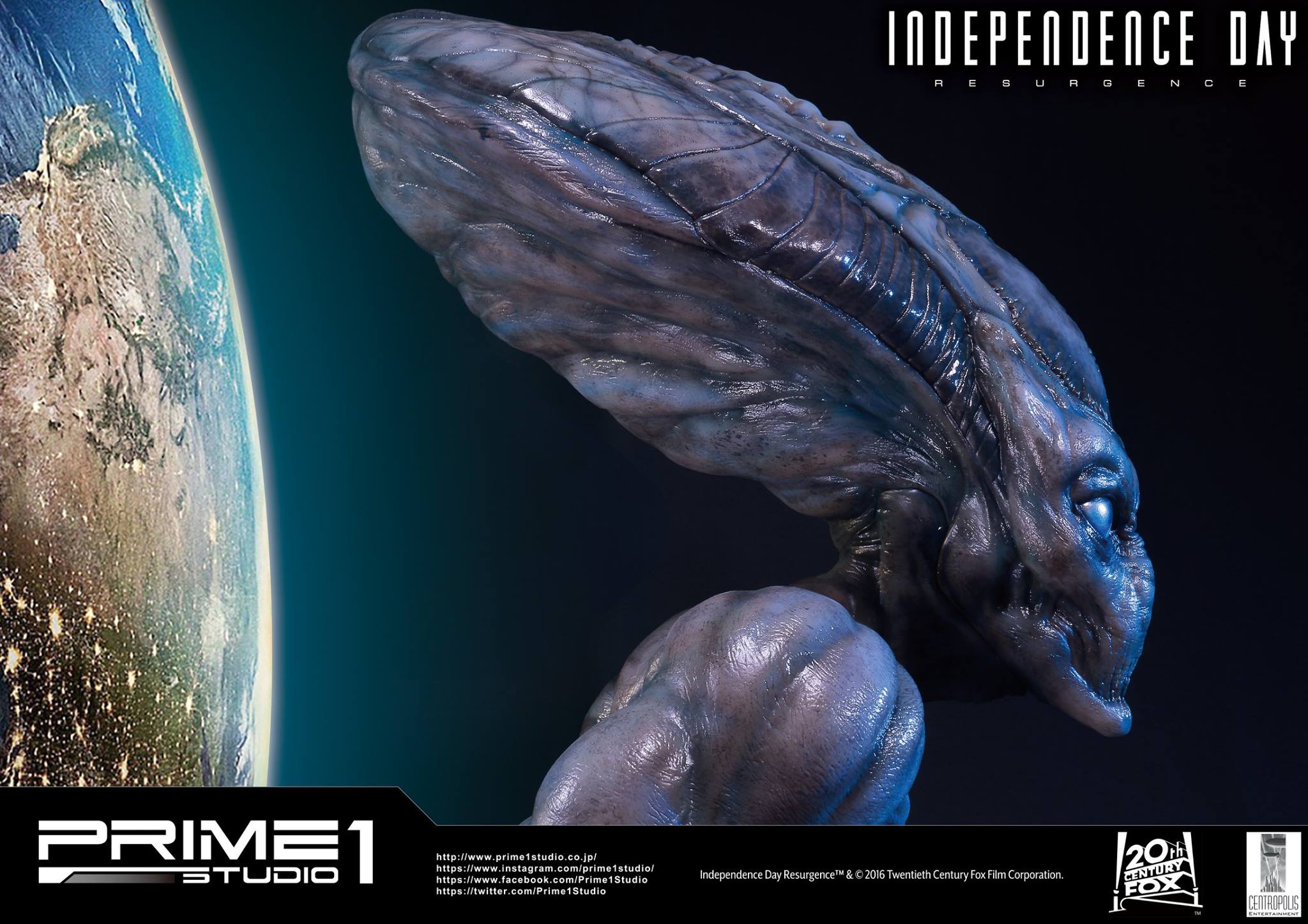 Independence Day: Resurgence - Alien - Bust - Life-Size Bust (LSIDR-01) - 1/1 (Prime 1 Studio) photo 14