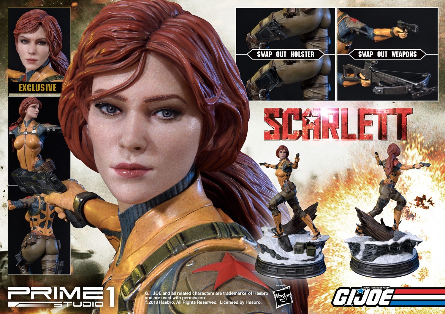 G.I. Joe - Scarlett - Premium Masterline  (PMGJ-05) - 1/4 (Prime 1 Studio) photo 2