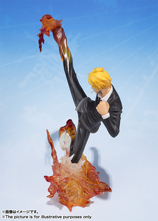One Piece - Sanji - Chou Gekisen -Extra Battle- - Figuarts ZERO - Akuma Kazaashi Ikkyuu Hikiniku (Bandai) photo 4