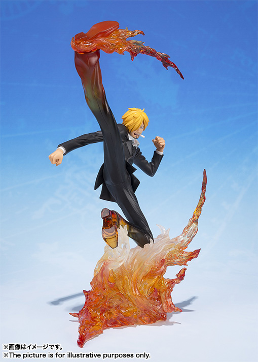 One Piece - Sanji - Chou Gekisen -Extra Battle- - Figuarts ZERO - Akuma Kazaashi Ikkyuu Hikiniku (Bandai) photo 6