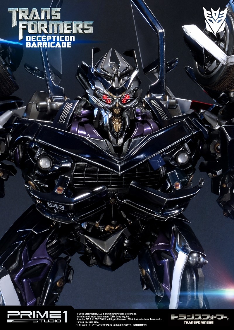 Transformers (2007) - Barricade - Museum Masterline Series  (MMTFM-15) (Prime 1 Studio) photo 10