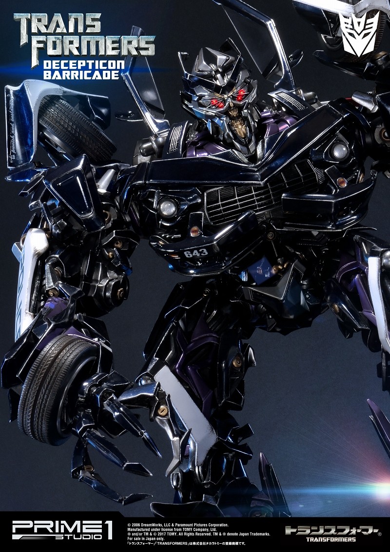 Transformers (2007) - Barricade - Museum Masterline Series  (MMTFM-15) (Prime 1 Studio) photo 13