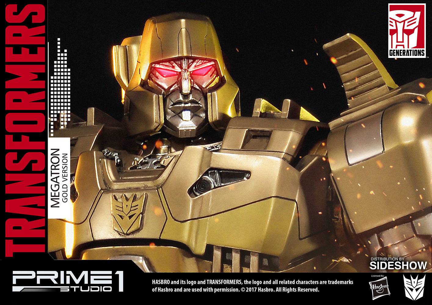 Transformers - Megatron - Premium Masterline - Gold Edition (Prime 1 Studio, Sideshow Collectibles) photo 2