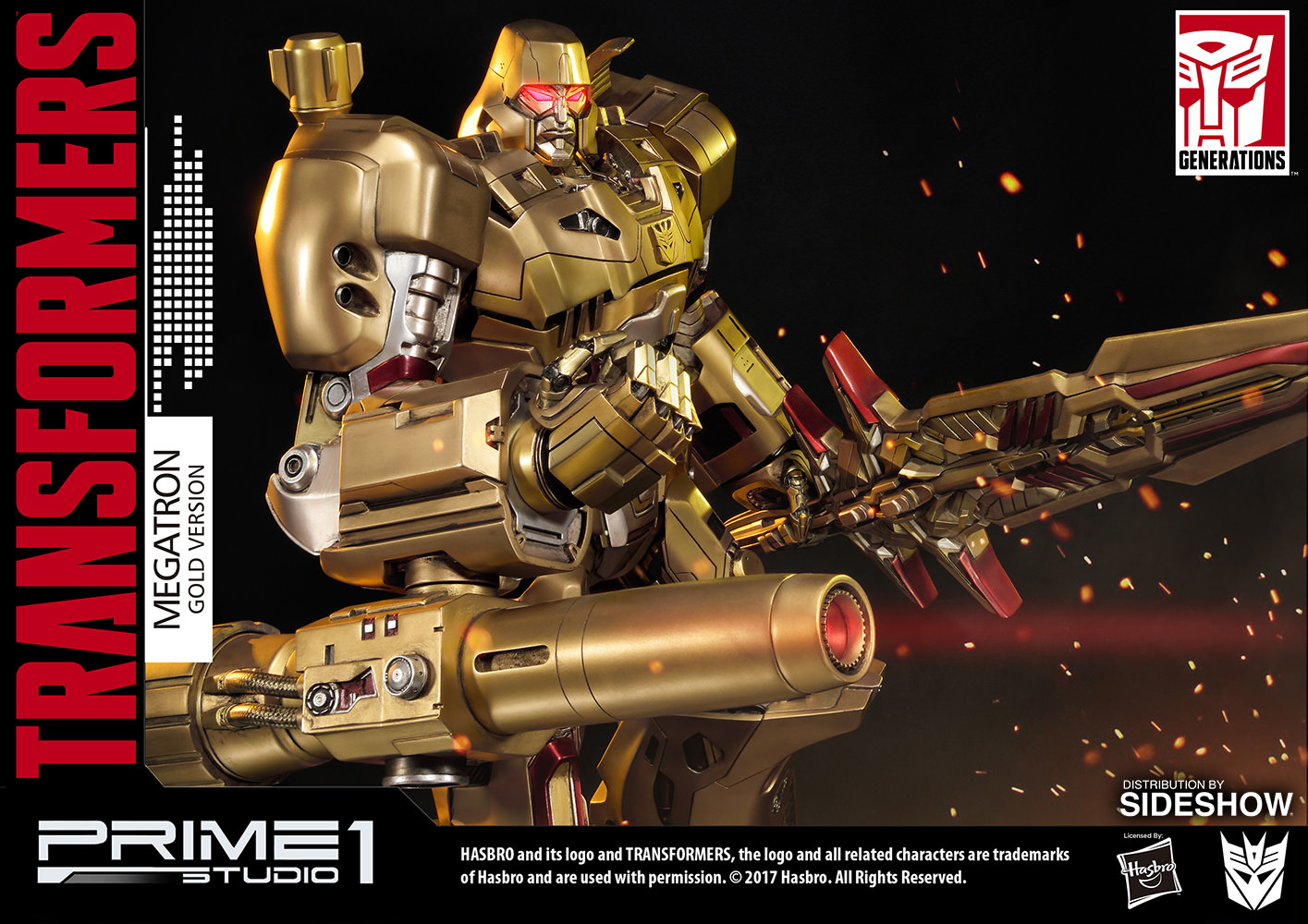 Transformers - Megatron - Premium Masterline - Gold Edition (Prime 1 Studio, Sideshow Collectibles) photo 5