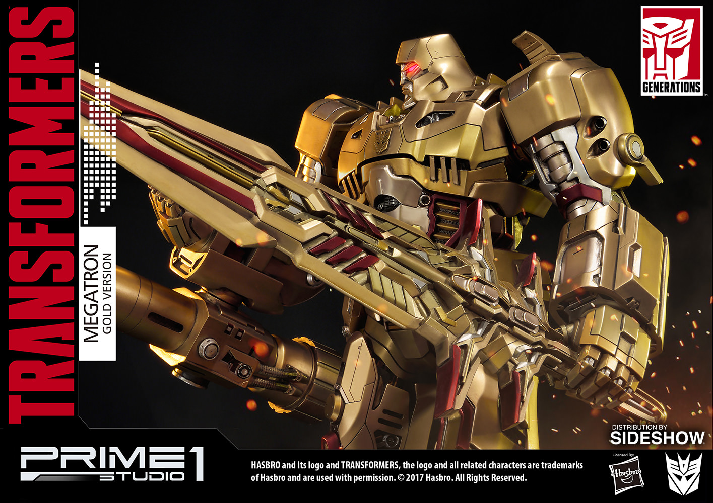 Transformers - Megatron - Premium Masterline - Gold Edition (Prime 1 Studio, Sideshow Collectibles) photo 6
