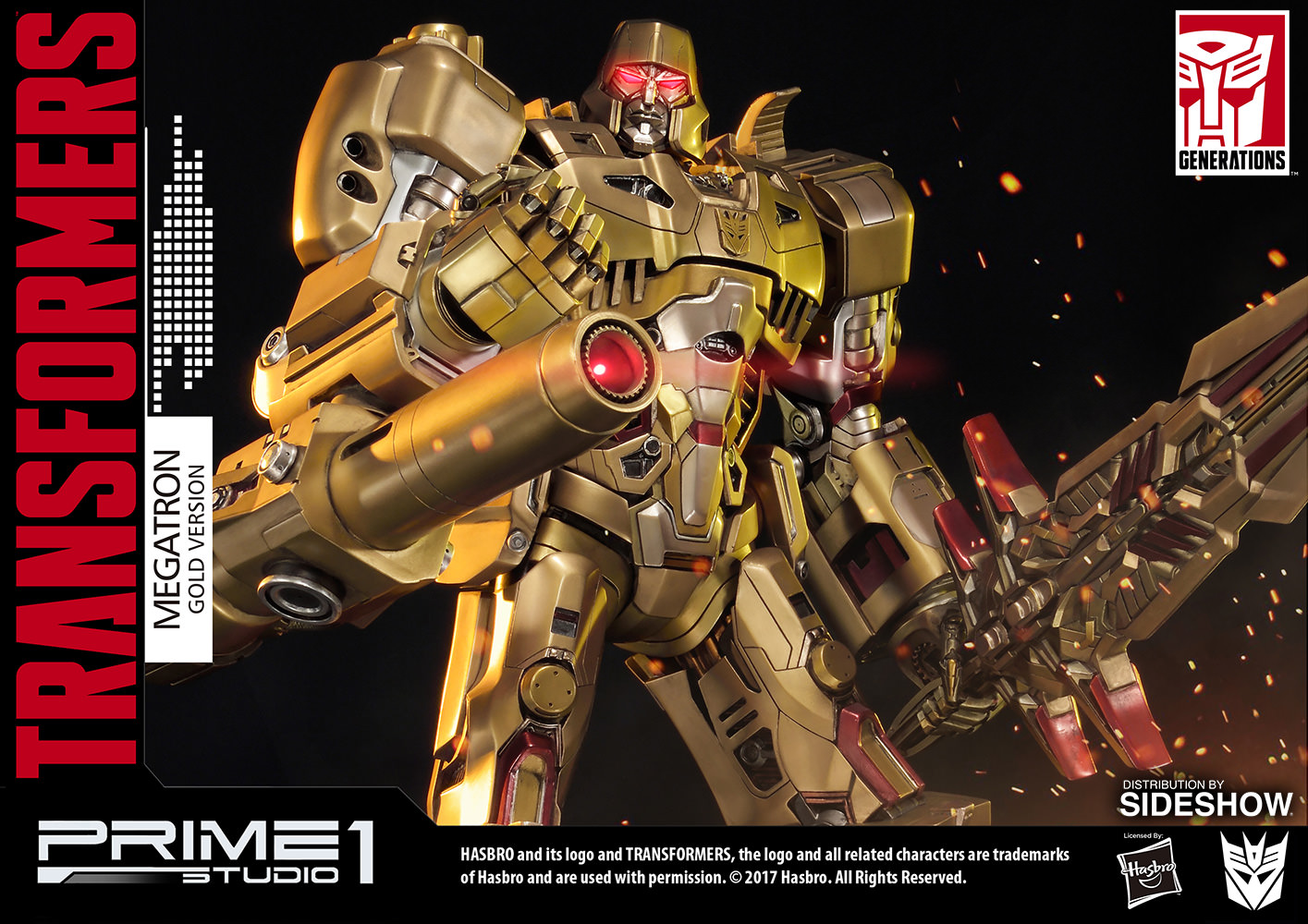 Transformers - Megatron - Premium Masterline - Gold Edition (Prime 1 Studio, Sideshow Collectibles) photo 7