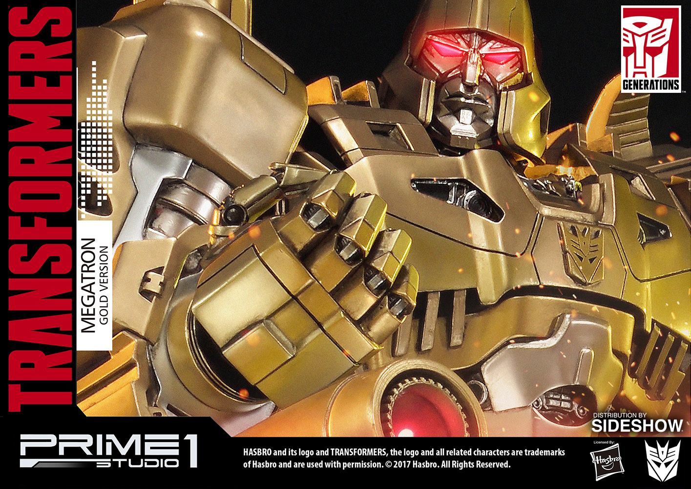 Transformers - Megatron - Premium Masterline - Gold Edition (Prime 1 Studio, Sideshow Collectibles) photo 8