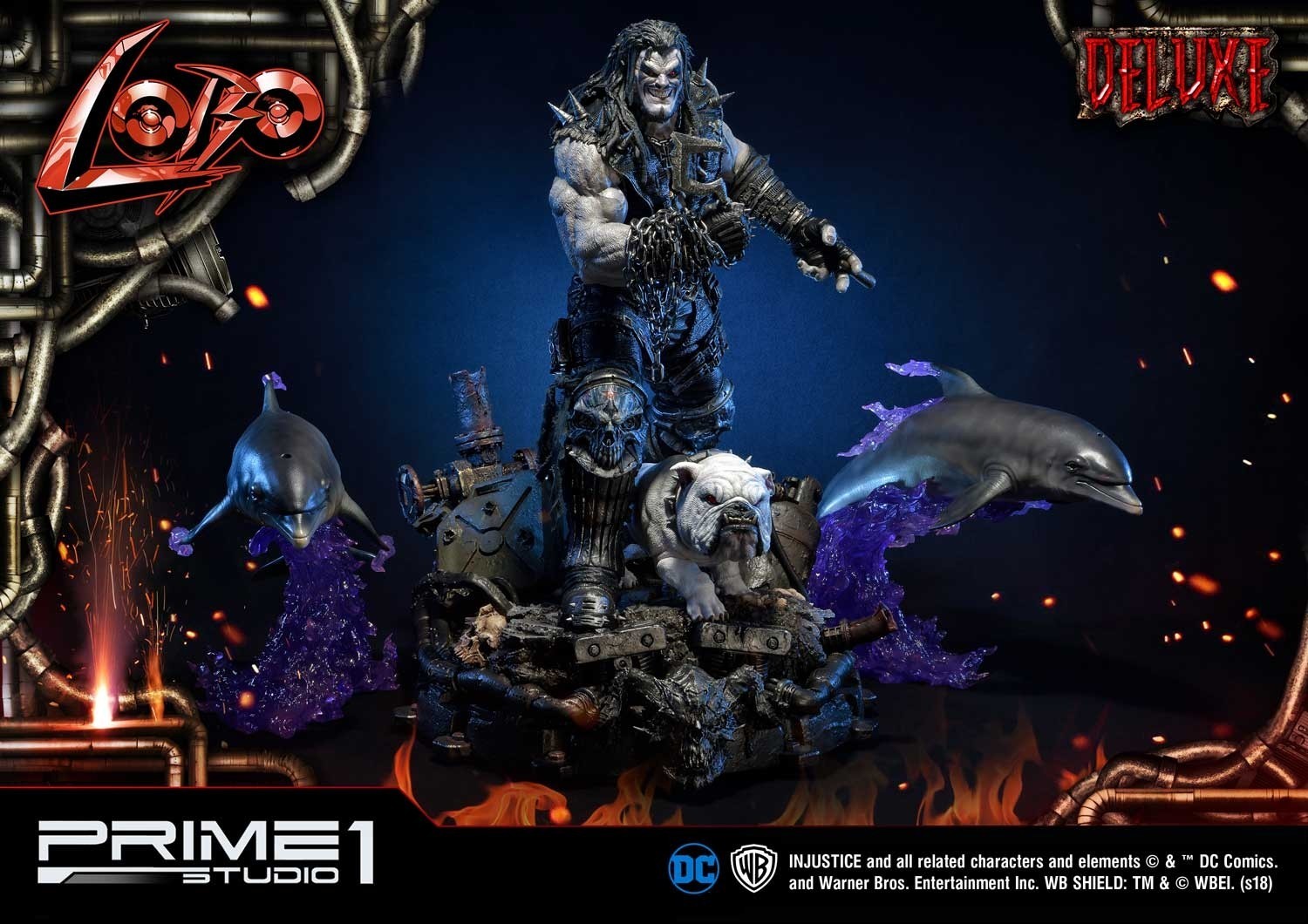 Injustice: Gods Among Us - Dawg - Lobo - Space Dolphin - Ultimate Museum Masterline  (UMMDCIJ-01DX) - 1/3 - DX Version (Prime 1 Studio) photo 4