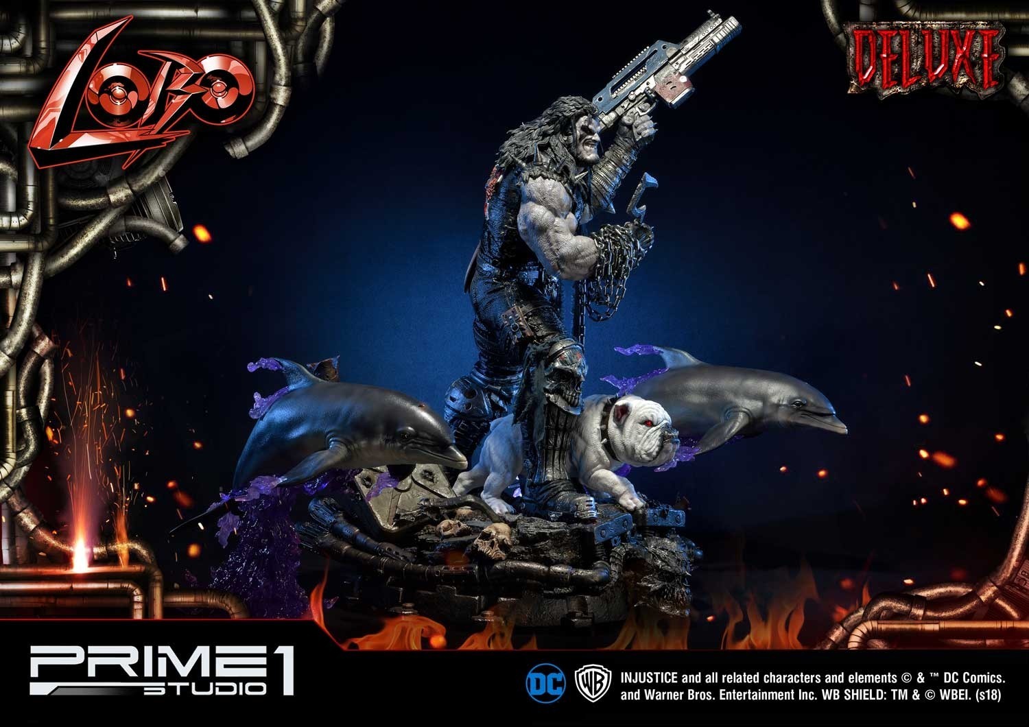 Injustice: Gods Among Us - Dawg - Lobo - Space Dolphin - Ultimate Museum Masterline  (UMMDCIJ-01DX) - 1/3 - DX Version (Prime 1 Studio) photo 5