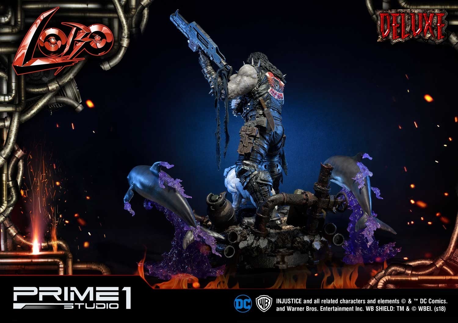 Injustice: Gods Among Us - Dawg - Lobo - Space Dolphin - Ultimate Museum Masterline  (UMMDCIJ-01DX) - 1/3 - DX Version (Prime 1 Studio) photo 6
