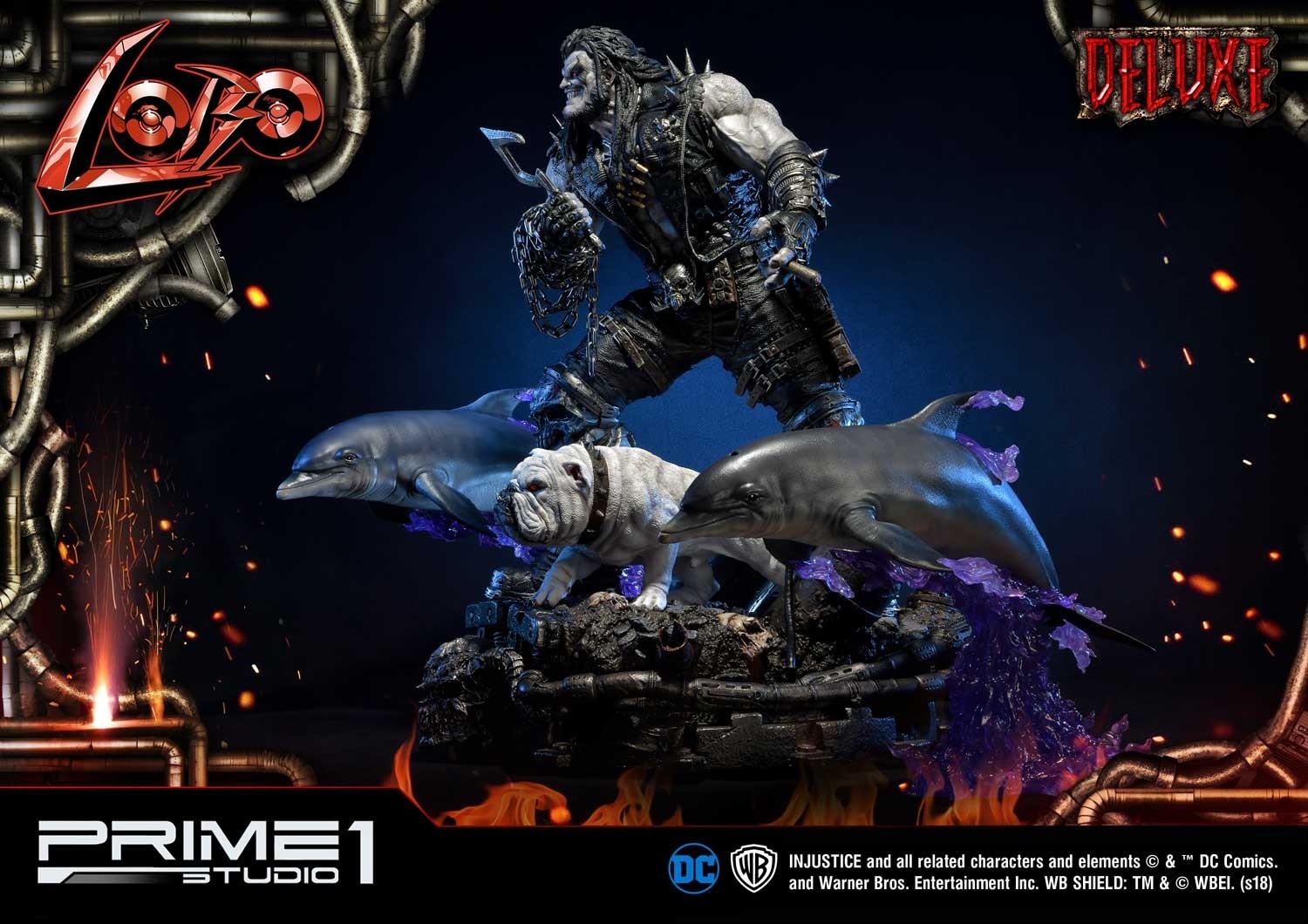 Injustice: Gods Among Us - Dawg - Lobo - Space Dolphin - Ultimate Museum Masterline  (UMMDCIJ-01DX) - 1/3 - DX Version (Prime 1 Studio) photo 7