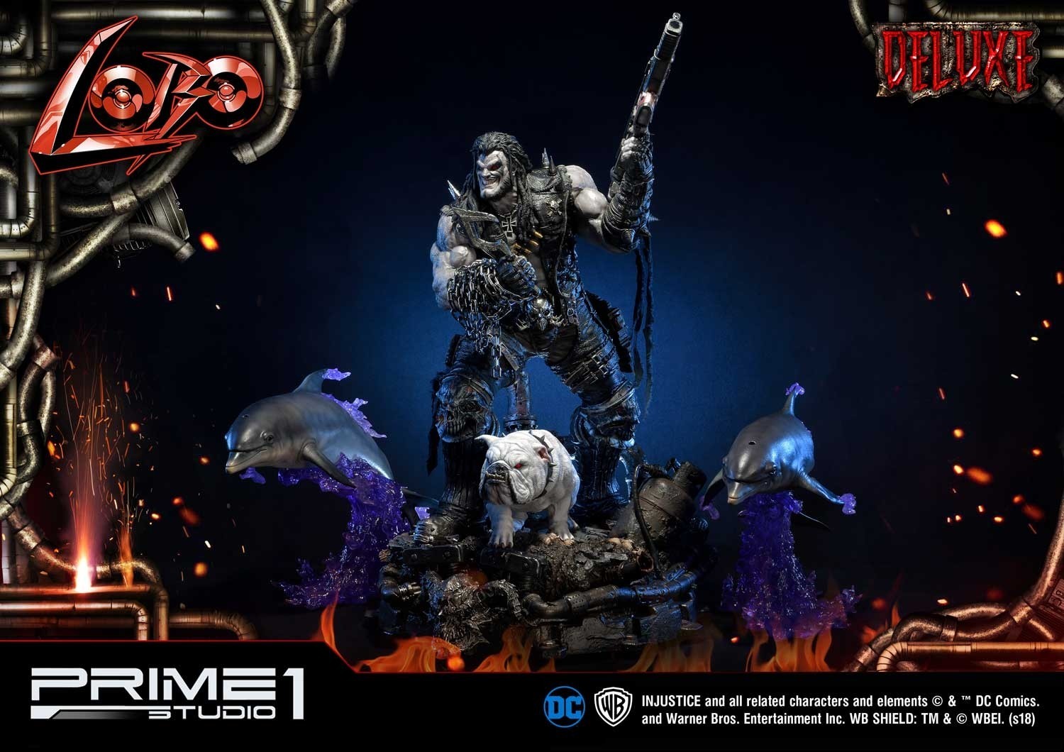 Injustice: Gods Among Us - Dawg - Lobo - Space Dolphin - Ultimate Museum Masterline  (UMMDCIJ-01DX) - 1/3 - DX Version (Prime 1 Studio) photo 8
