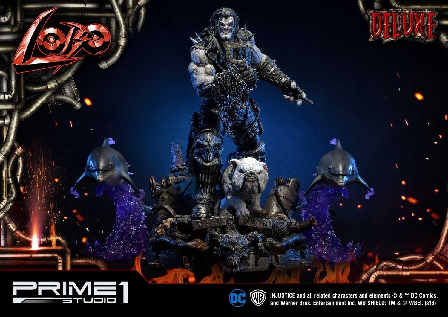 Injustice: Gods Among Us - Dawg - Lobo - Space Dolphin - Ultimate Museum Masterline  (UMMDCIJ-01DX) - 1/3 - DX Version (Prime 1 Studio) photo 9