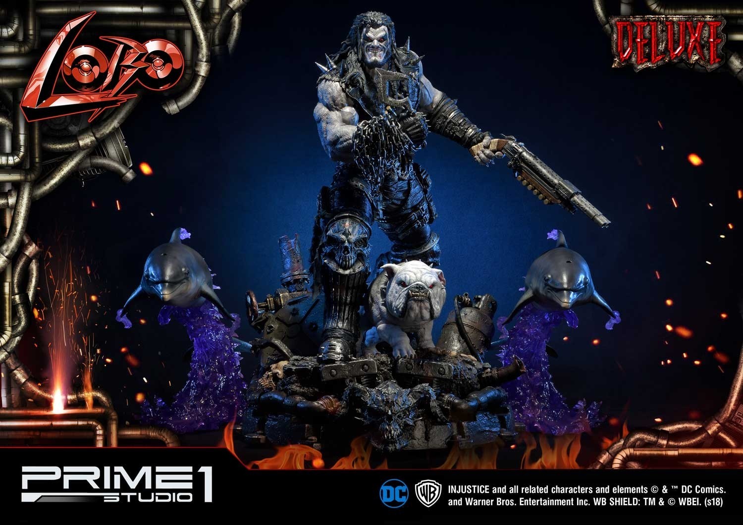 Injustice: Gods Among Us - Dawg - Lobo - Space Dolphin - Ultimate Museum Masterline  (UMMDCIJ-01DX) - 1/3 - DX Version (Prime 1 Studio) photo 10