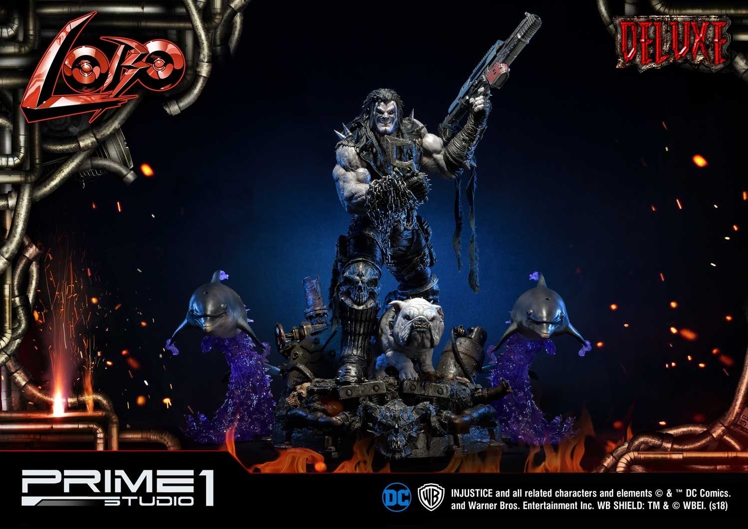 Injustice: Gods Among Us - Dawg - Lobo - Space Dolphin - Ultimate Museum Masterline  (UMMDCIJ-01DX) - 1/3 - DX Version (Prime 1 Studio) photo 11