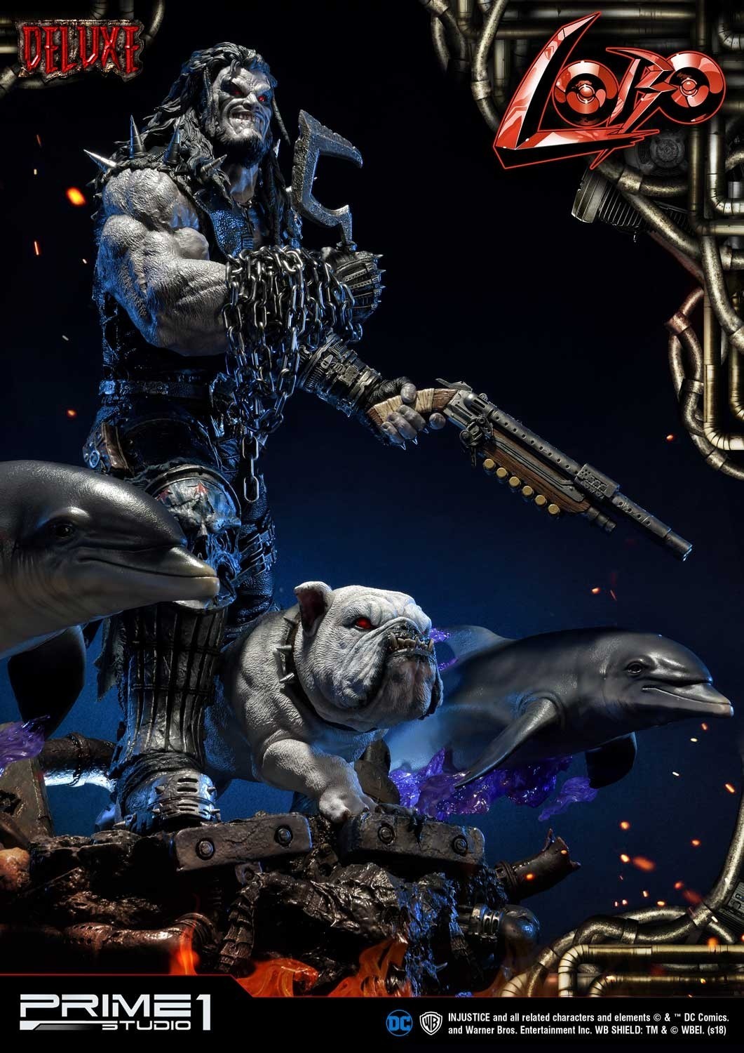 Injustice: Gods Among Us - Dawg - Lobo - Space Dolphin - Ultimate Museum Masterline  (UMMDCIJ-01DX) - 1/3 - DX Version (Prime 1 Studio) photo 14