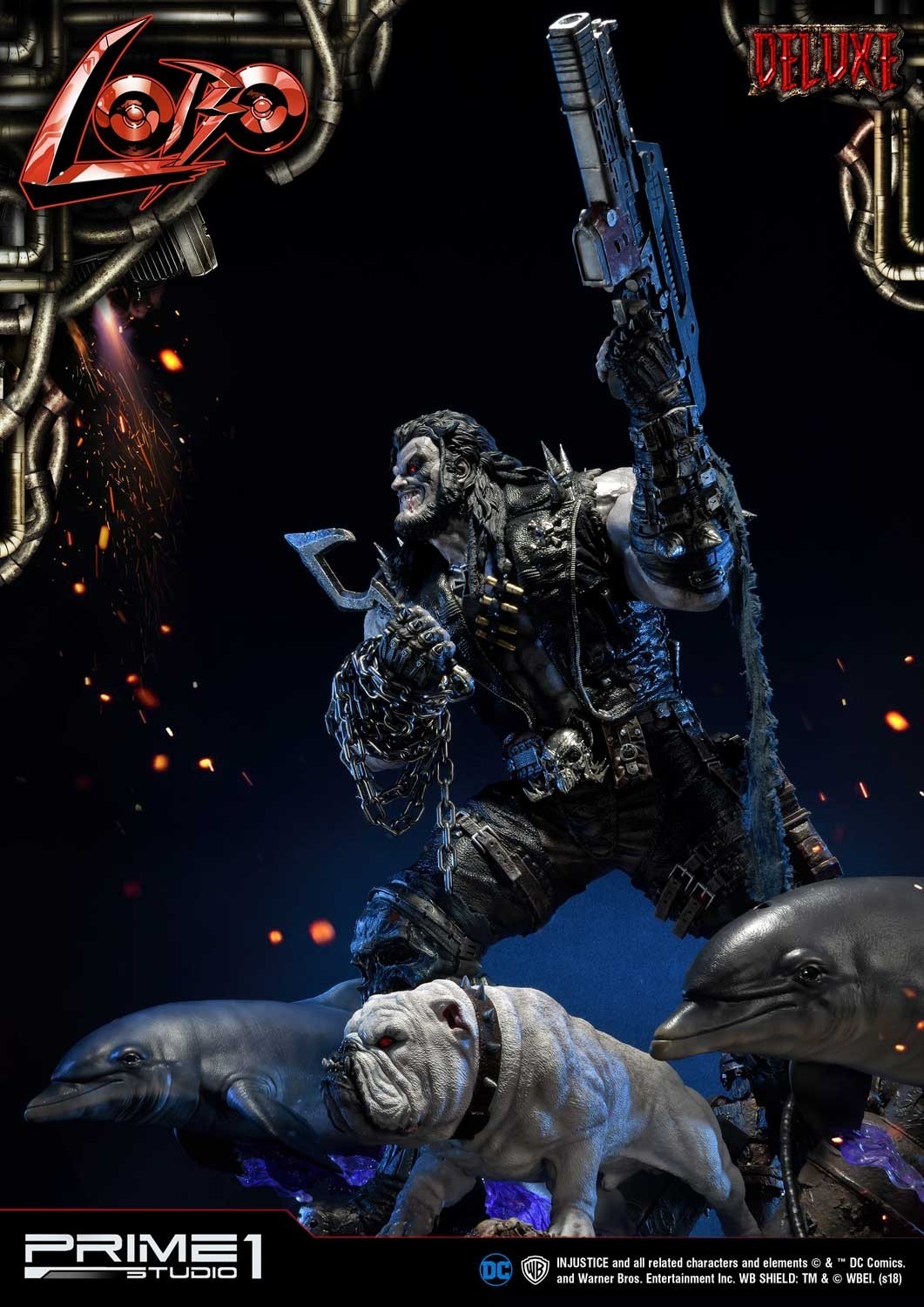 Injustice: Gods Among Us - Dawg - Lobo - Space Dolphin - Ultimate Museum Masterline  (UMMDCIJ-01DX) - 1/3 - DX Version (Prime 1 Studio) photo 15