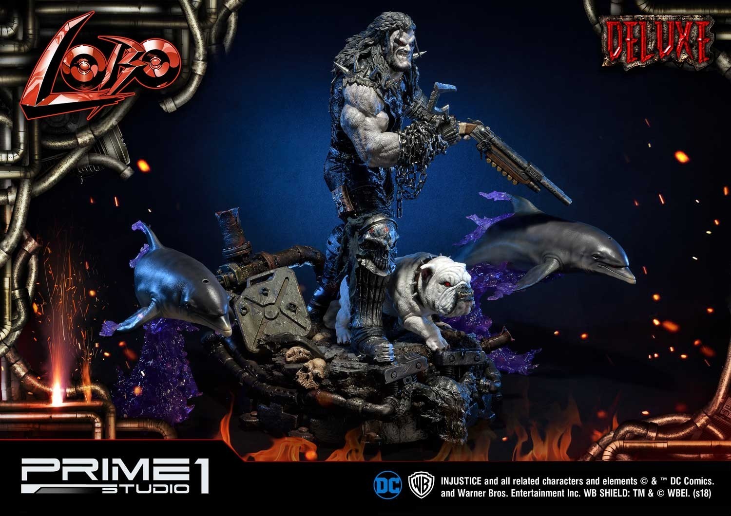 Injustice: Gods Among Us - Dawg - Lobo - Space Dolphin - Ultimate Museum Masterline  (UMMDCIJ-01DX) - 1/3 - DX Version (Prime 1 Studio) photo 16