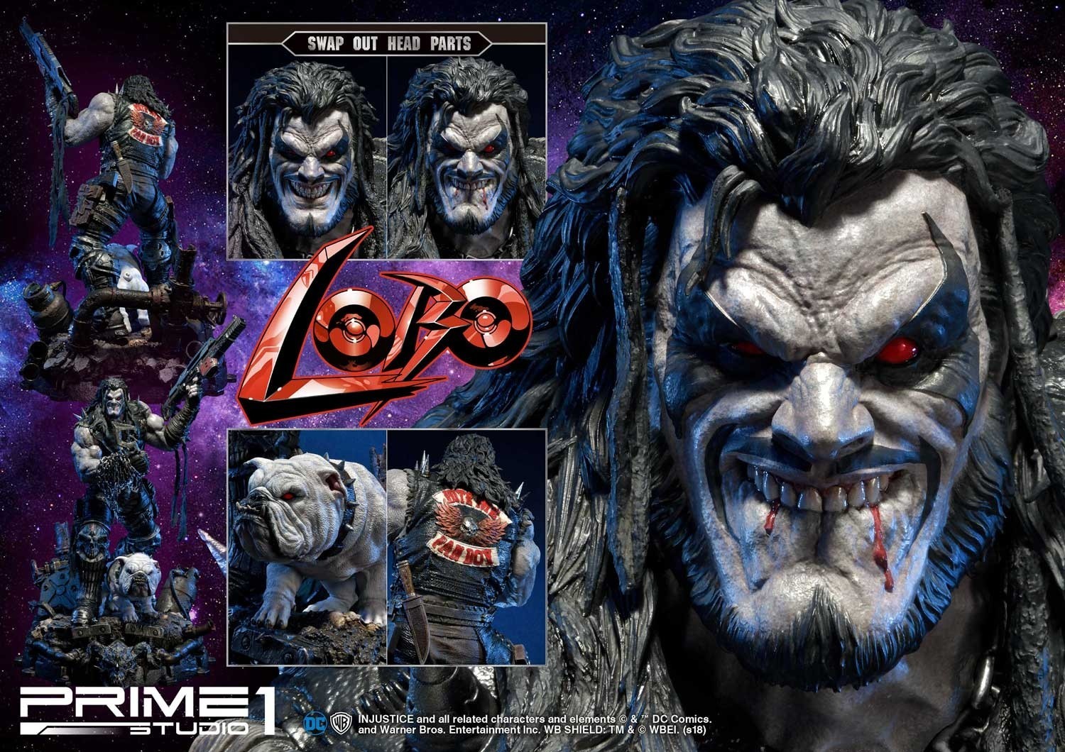 Injustice: Gods Among Us - Dawg - Lobo - Space Dolphin - Ultimate Museum Masterline  (UMMDCIJ-01DX) - 1/3 - DX Version (Prime 1 Studio) photo 46