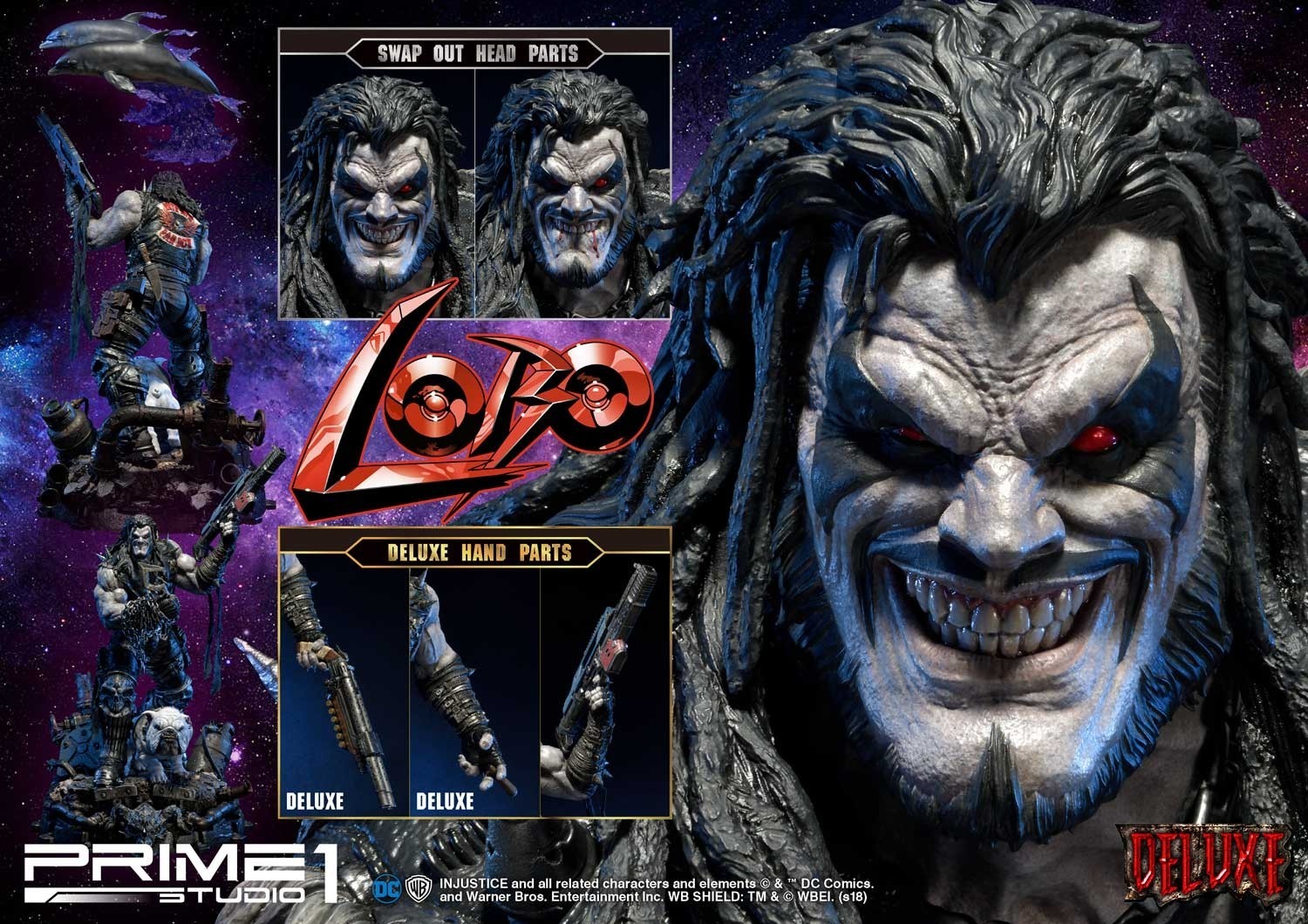 Injustice: Gods Among Us - Dawg - Lobo - Space Dolphin - Ultimate Museum Masterline  (UMMDCIJ-01DX) - 1/3 - DX Version (Prime 1 Studio) photo 63