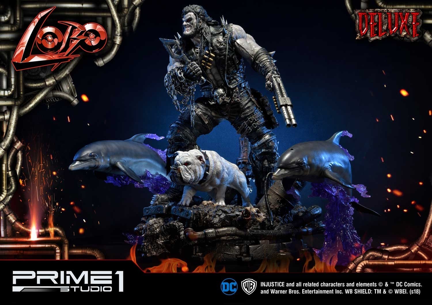 Injustice: Gods Among Us - Dawg - Lobo - Space Dolphin - Ultimate Museum Masterline  (UMMDCIJ-01DX) - 1/3 - DX Version (Prime 1 Studio) photo 64