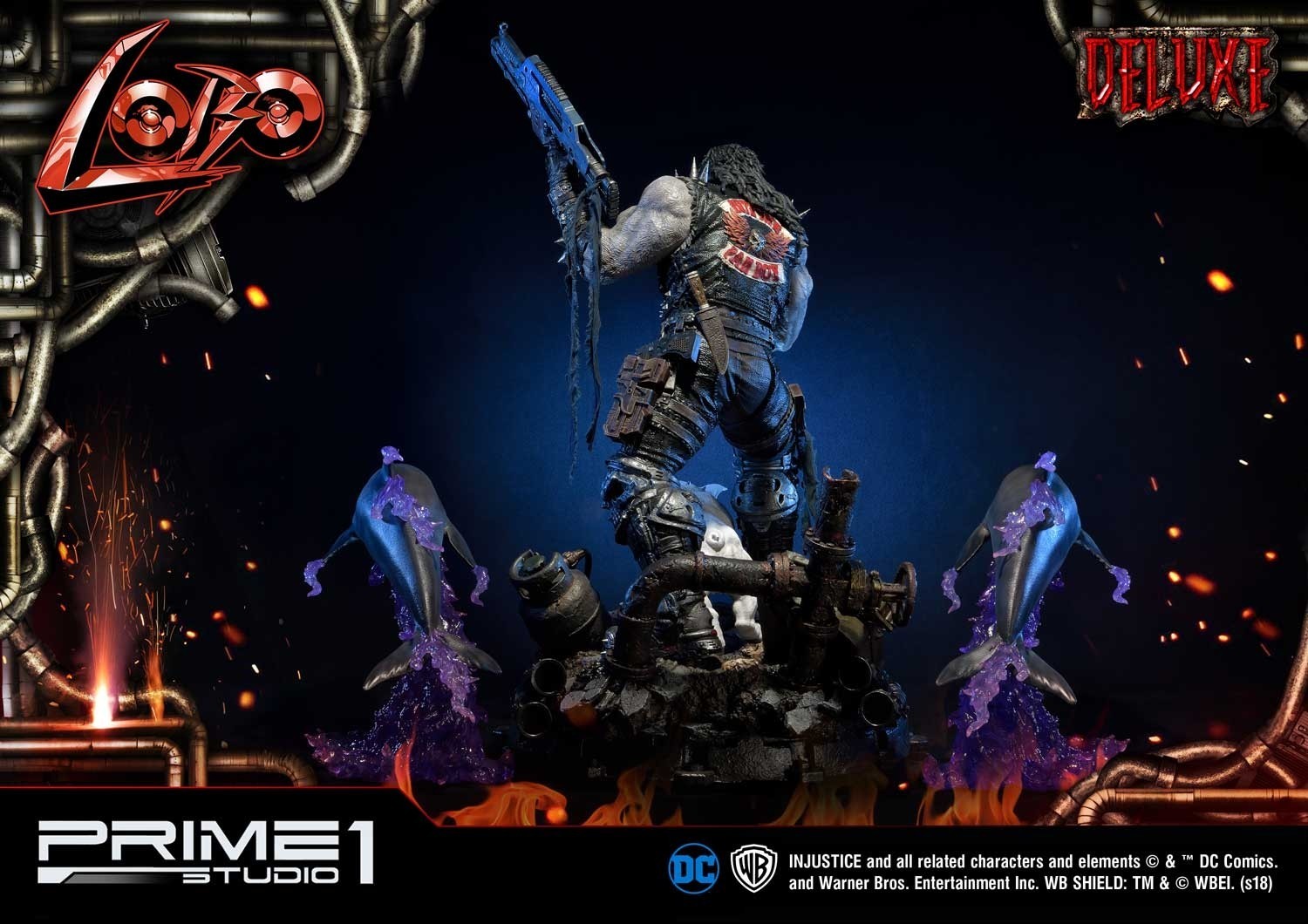 Injustice: Gods Among Us - Dawg - Lobo - Space Dolphin - Ultimate Museum Masterline  (UMMDCIJ-01DX) - 1/3 - DX Version (Prime 1 Studio) photo 65
