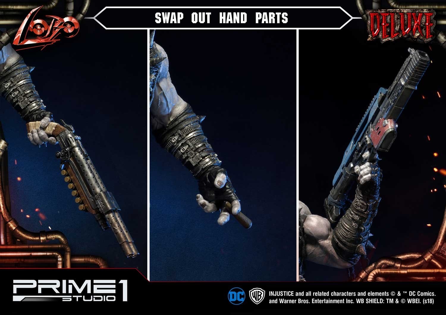 Injustice: Gods Among Us - Dawg - Lobo - Space Dolphin - Ultimate Museum Masterline  (UMMDCIJ-01DX) - 1/3 - DX Version (Prime 1 Studio) photo 66