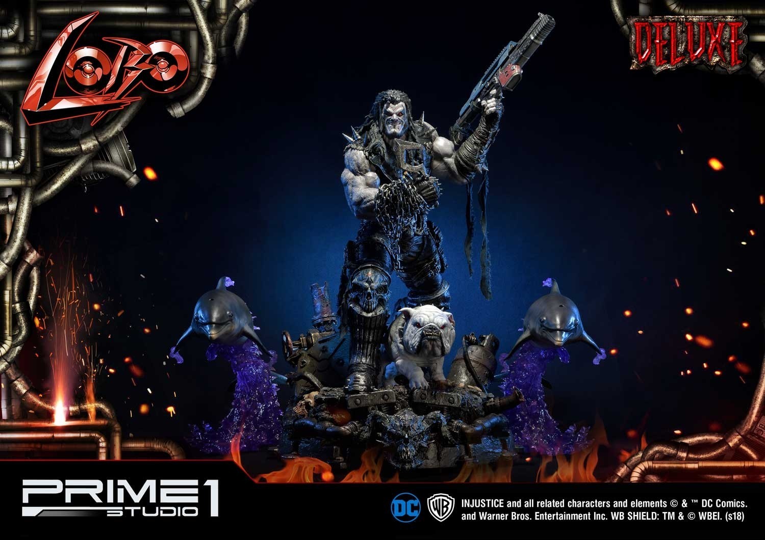 Injustice: Gods Among Us - Dawg - Lobo - Space Dolphin - Ultimate Museum Masterline  (UMMDCIJ-01DX) - 1/3 - DX Version (Prime 1 Studio) photo 77