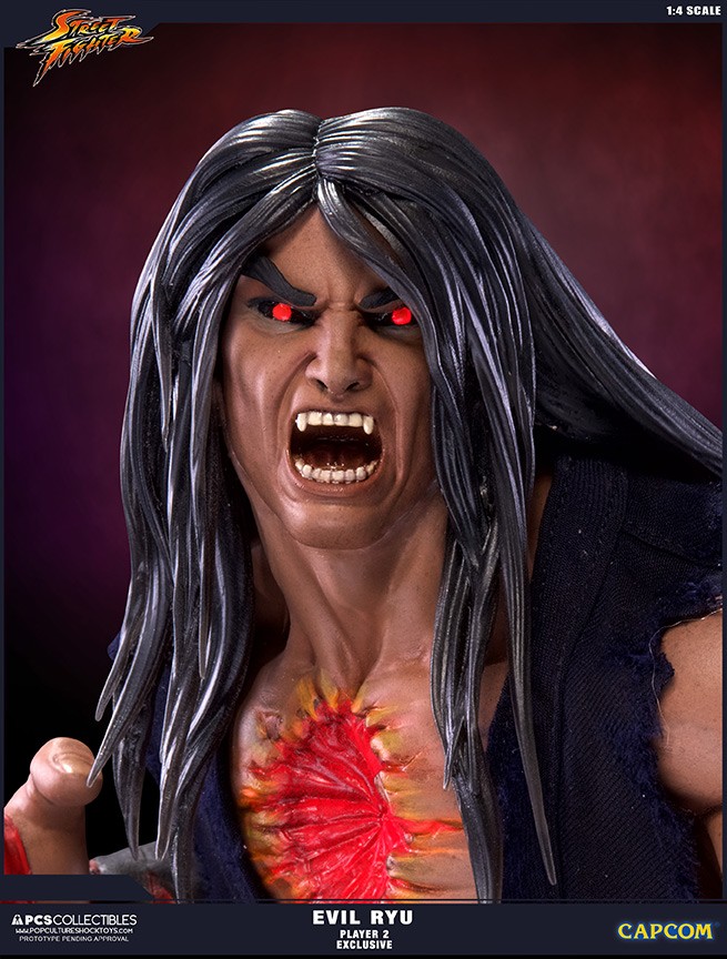 Super Street Fighter IV: Arcade Edition - Satsui no Hadou ni Mezameta Ryuu - Mixed Media - 1/4 - PCS Exclusive, Dark Hado Exclusive (Premium Collectibles Studio) photo 4