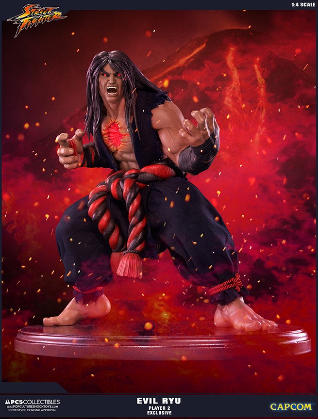 Super Street Fighter IV: Arcade Edition - Satsui no Hadou ni Mezameta Ryuu - Mixed Media - 1/4 - PCS Exclusive, Dark Hado Exclusive (Premium Collectibles Studio) photo 5