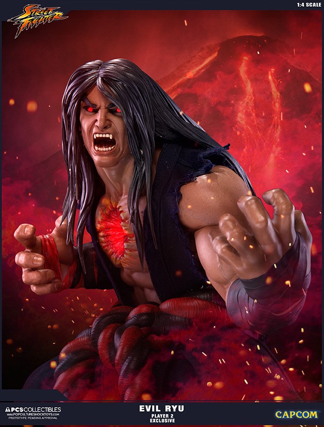 Super Street Fighter IV: Arcade Edition - Satsui no Hadou ni Mezameta Ryuu - Mixed Media - 1/4 - PCS Exclusive, Dark Hado Exclusive (Premium Collectibles Studio) photo 6