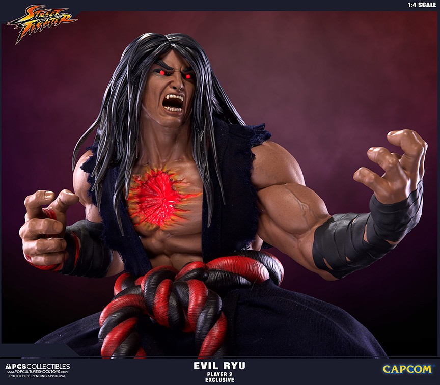 Super Street Fighter IV: Arcade Edition - Satsui no Hadou ni Mezameta Ryuu - Mixed Media - 1/4 - PCS Exclusive, Dark Hado Exclusive (Premium Collectibles Studio) photo 15