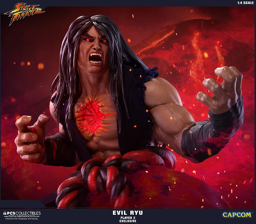Super Street Fighter IV: Arcade Edition - Satsui no Hadou ni Mezameta Ryuu - Mixed Media - 1/4 - PCS Exclusive, Dark Hado Exclusive (Premium Collectibles Studio) photo 16